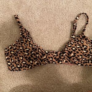 cheetah print bikini top